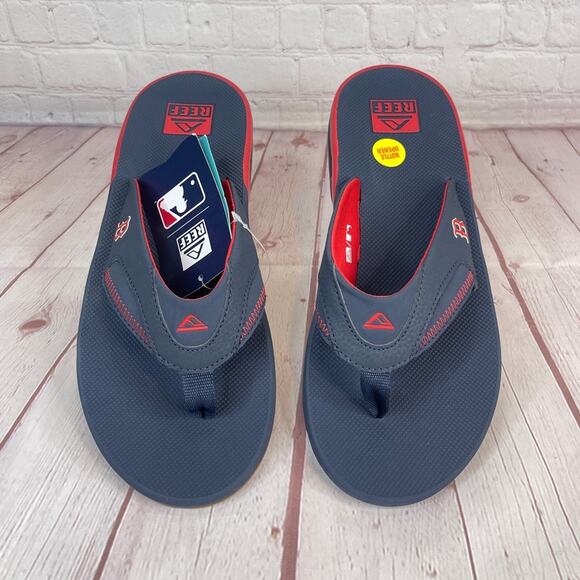 Reef Fanning x MLB Boston Red Sox With Bottle Opener Sandals Mens Sz 13 (CI4842) - Picture 7 of 11